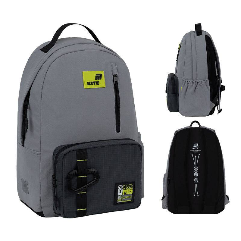 Kite No One Cares Teen Backpack – Air Comfort, Laptop, for Heights 145-175 cm