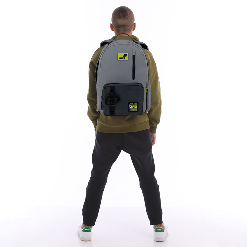 Kite No One Cares Teen Backpack – Air Comfort, Laptop, for Heights 145-175 cm