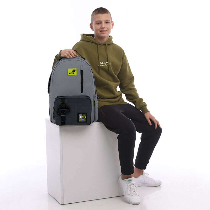 Kite No One Cares Teen Backpack – Air Comfort, Laptop, for Heights 145-175 cm