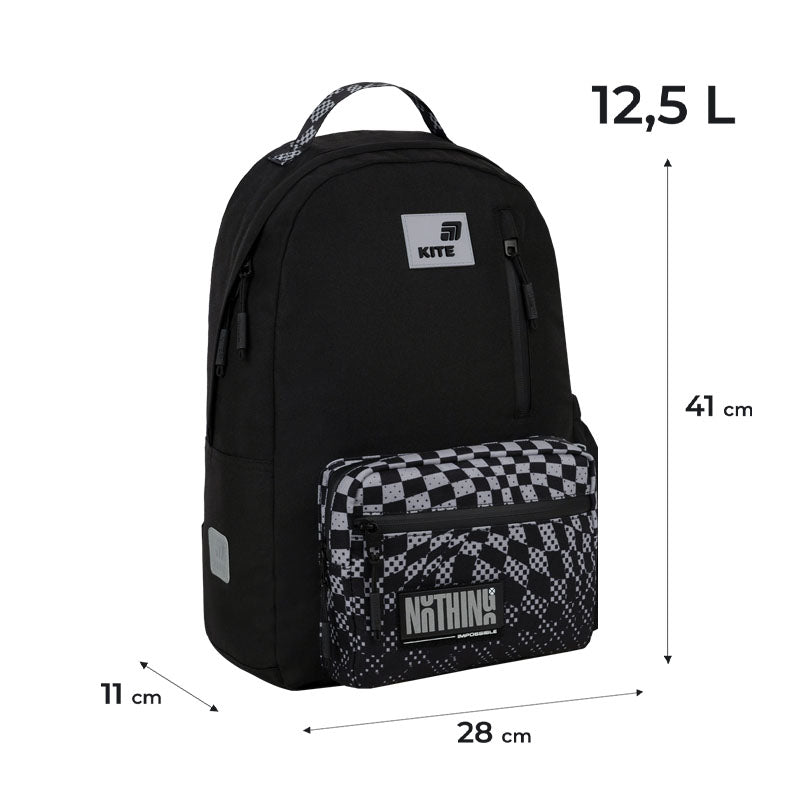 Kite Nothing Impossible Teen Backpack – Air Comfort, Tablet, for Grades 4-7