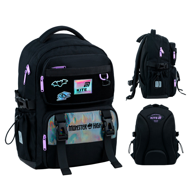 Kite Monster High School Backpack for Grades 1-4, Heights 130-145 cm