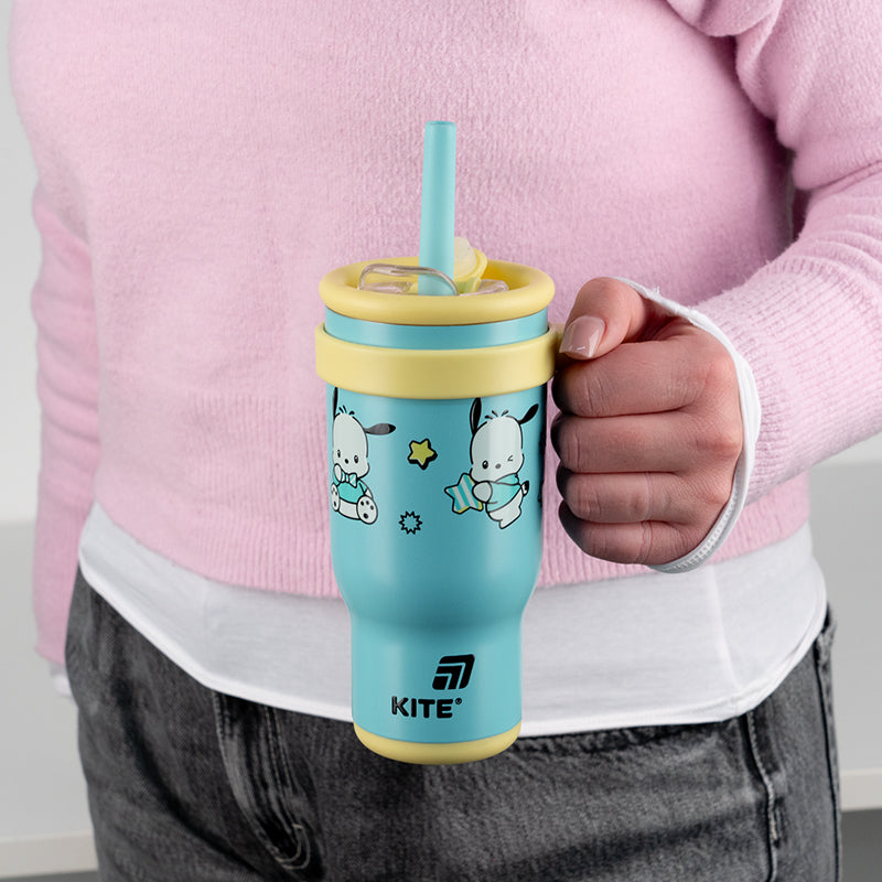 Kite Pochacco 530 ml Straw Thermo Mug – Hot 4 Hours, Cold 15 Hours
