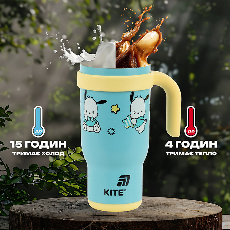 Kite Pochacco 530 ml Straw Thermo Mug – Hot 4 Hours, Cold 15 Hours