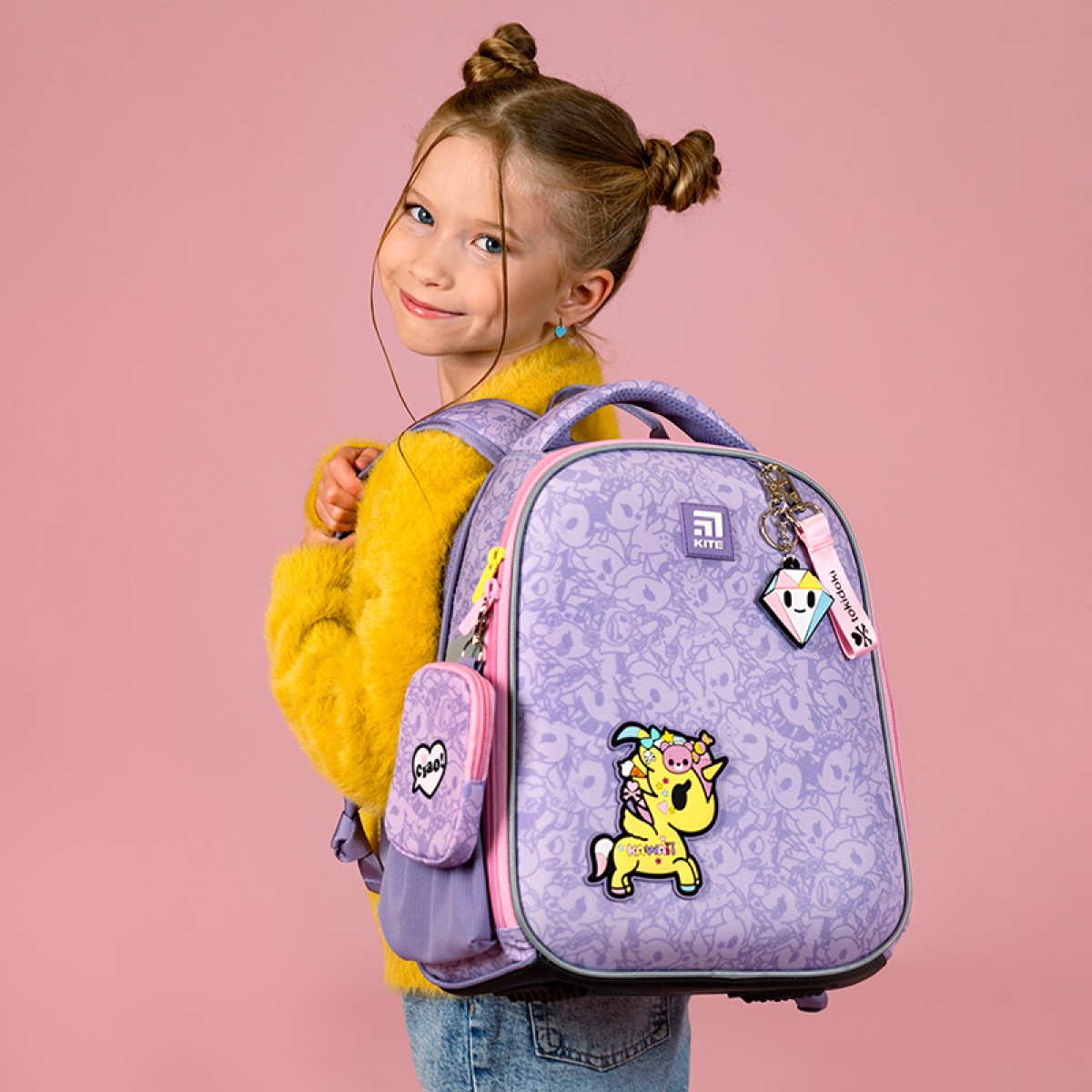 Hard-shaped school backpack Kite Education Tokidoki TK24-555S