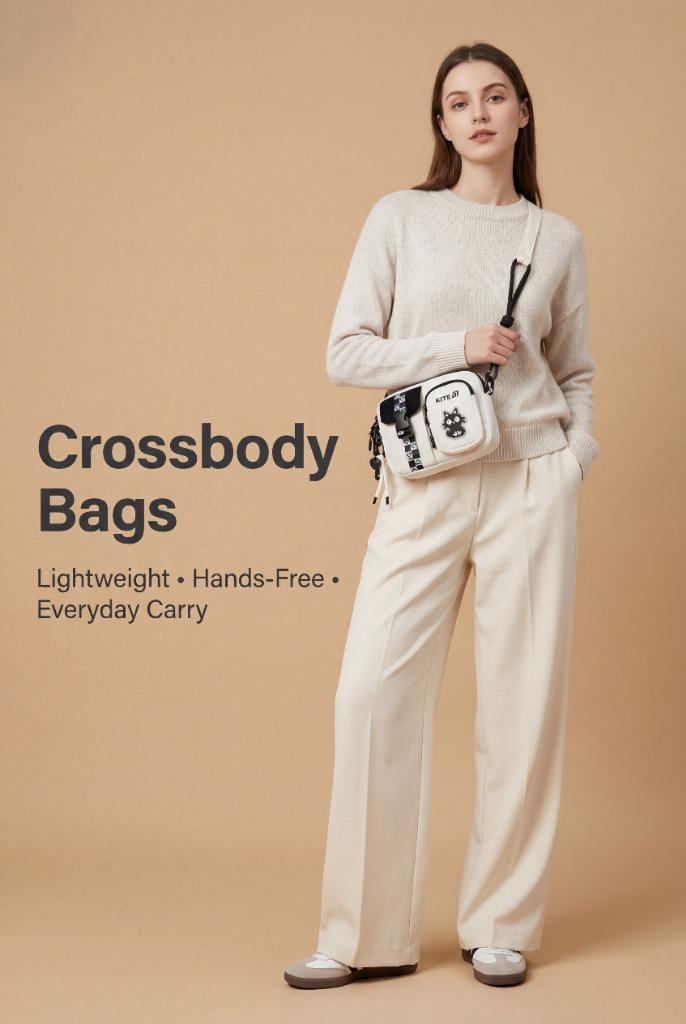 Crossbody bags – lightweight, hands-free, everyday carry