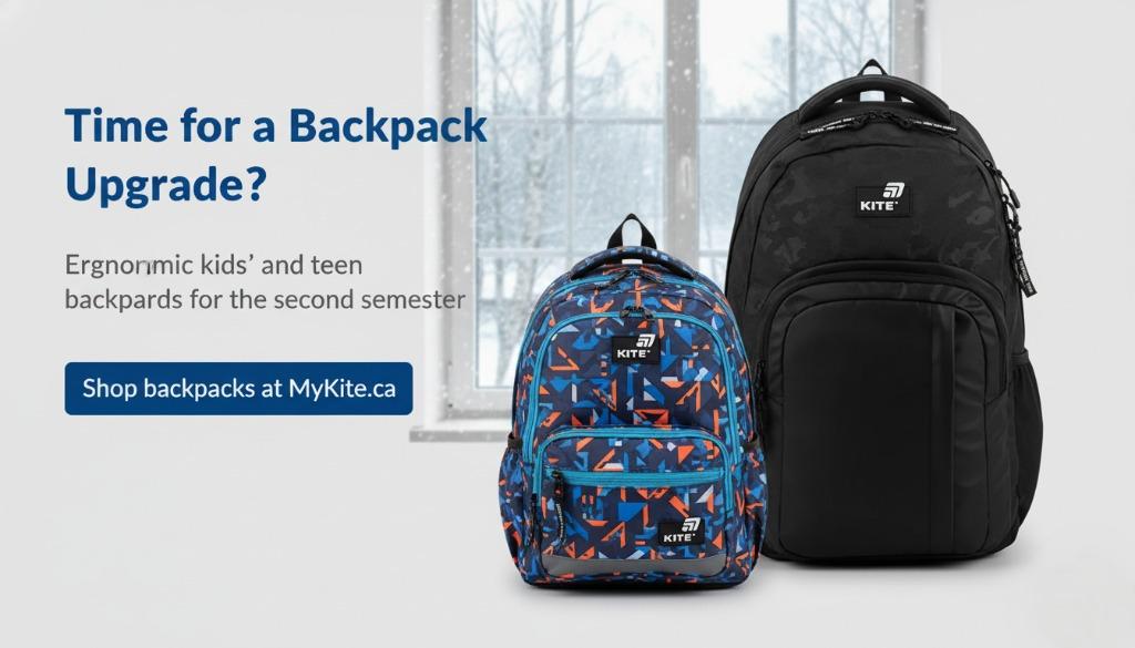Ergonomic school backpacks for kids and teens in Canada – upgrade mid-year for better posture
