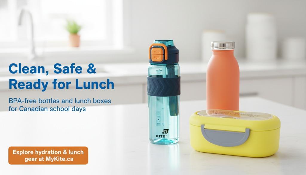 BPA-free water bottles and lunch boxes for Canadian school days – safe and hygienic mid-year reset