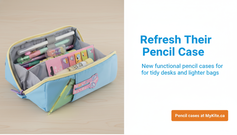 School pencil case refresh – organized stationery for Canadian students