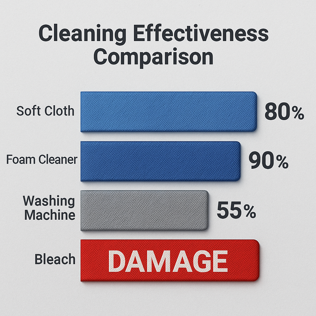 Cleaning effectiveness chart