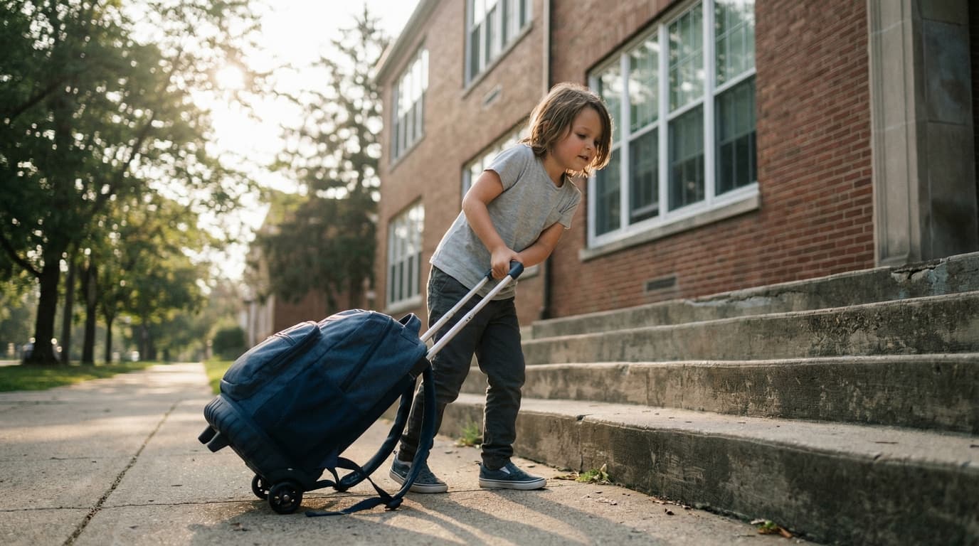 Backpack vs rolling backpack comparison for school kids — pros and cons