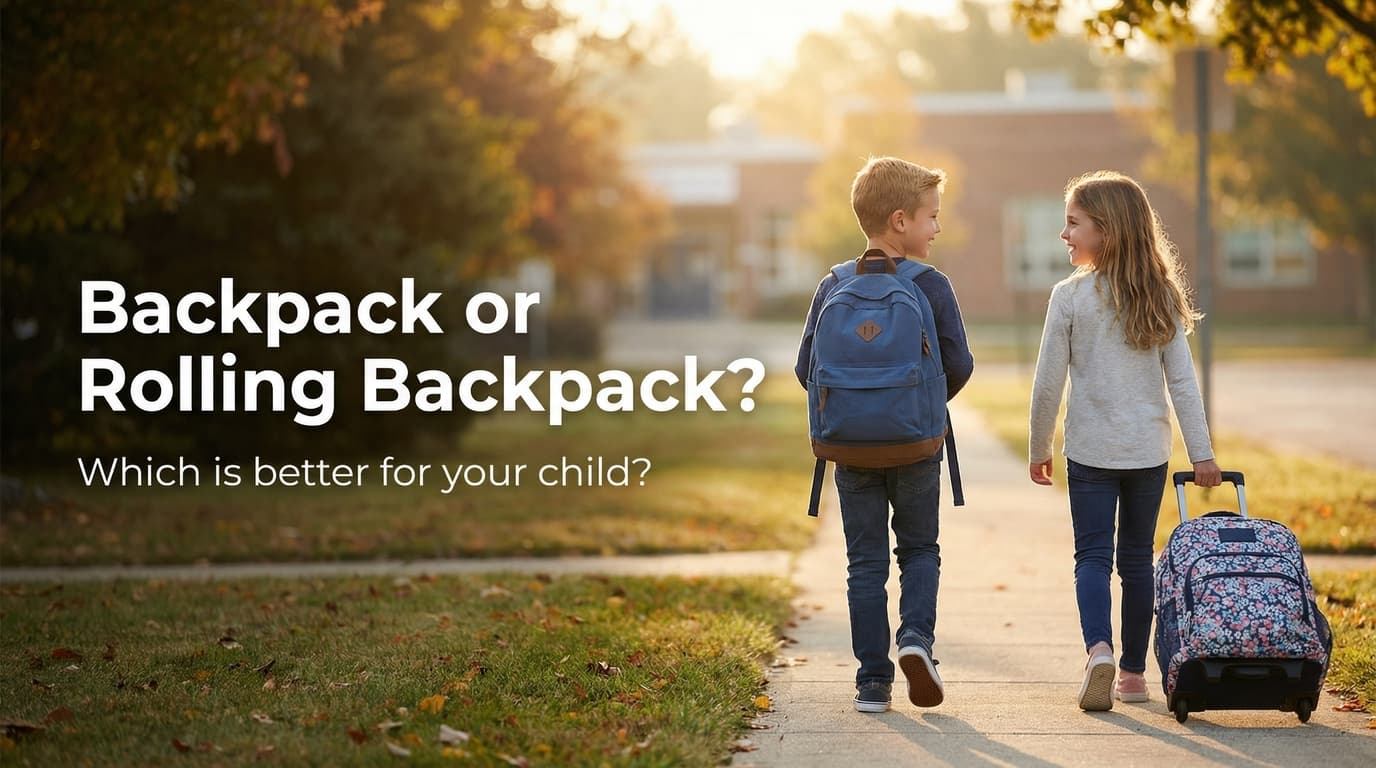 Backpack vs rolling backpack for kids — which is better for school