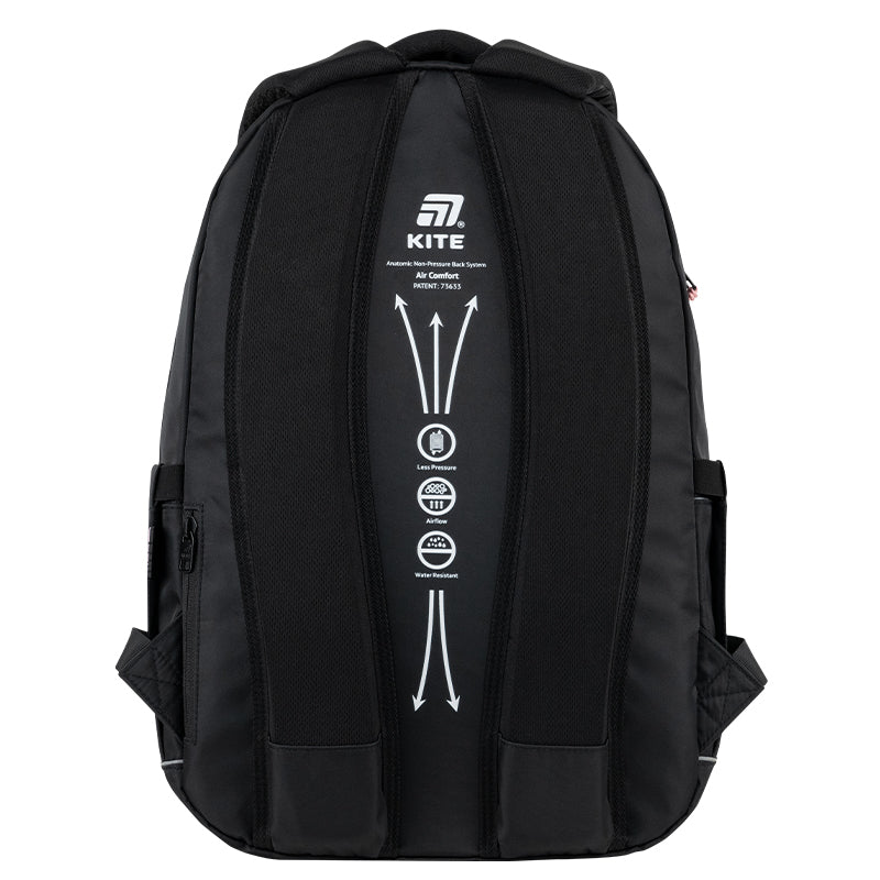 Kite Aggretsuko Teen Backpack worn and fitted view