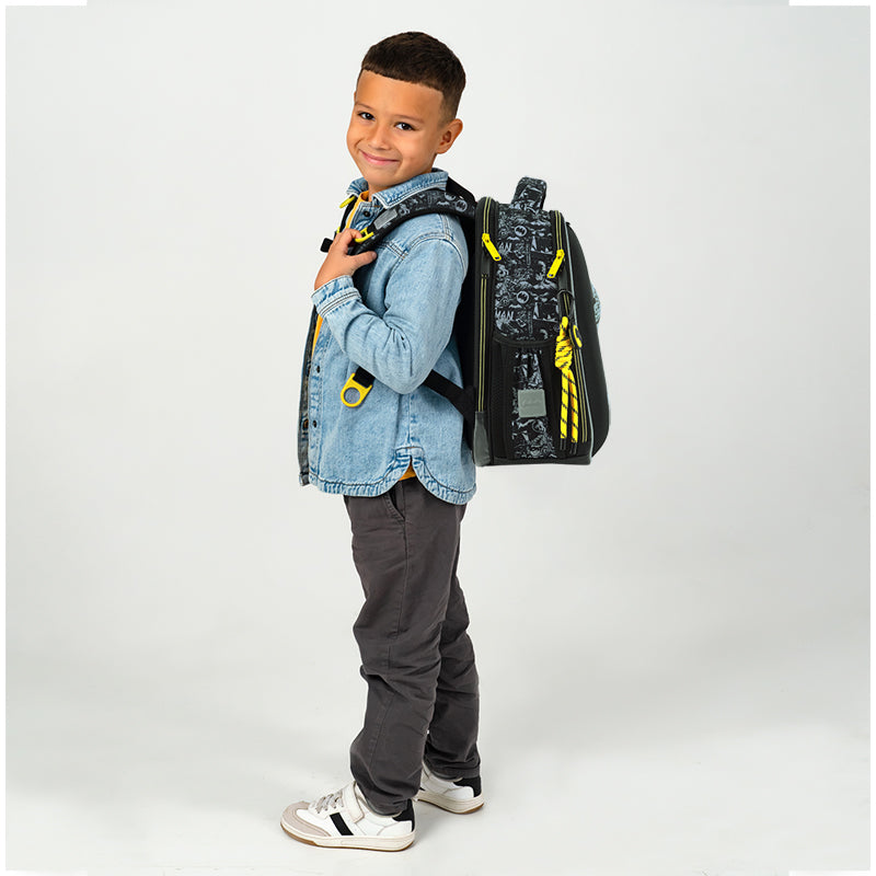 Kite DC Batman Hard Shell School Backpack storage and construction details