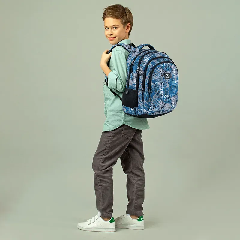 GoPack Teens GO25-162M-4 Gray Side View