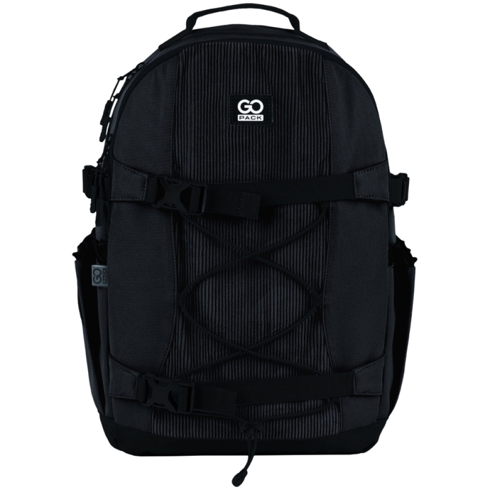 GoPack Education Teens GO25-186L-1 Black Front View