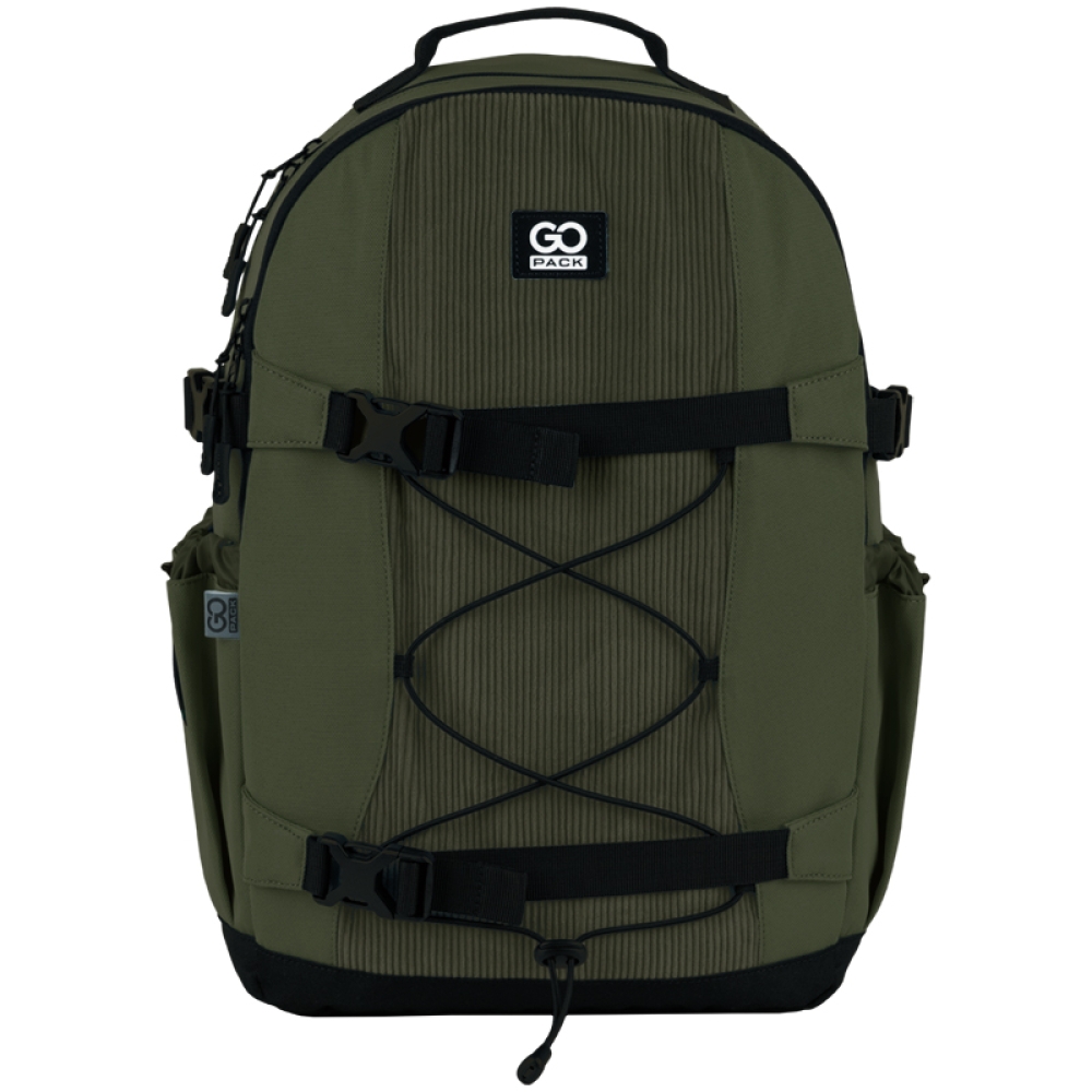 GoPack Education Teens GO25-186L-3 Khaki Front View