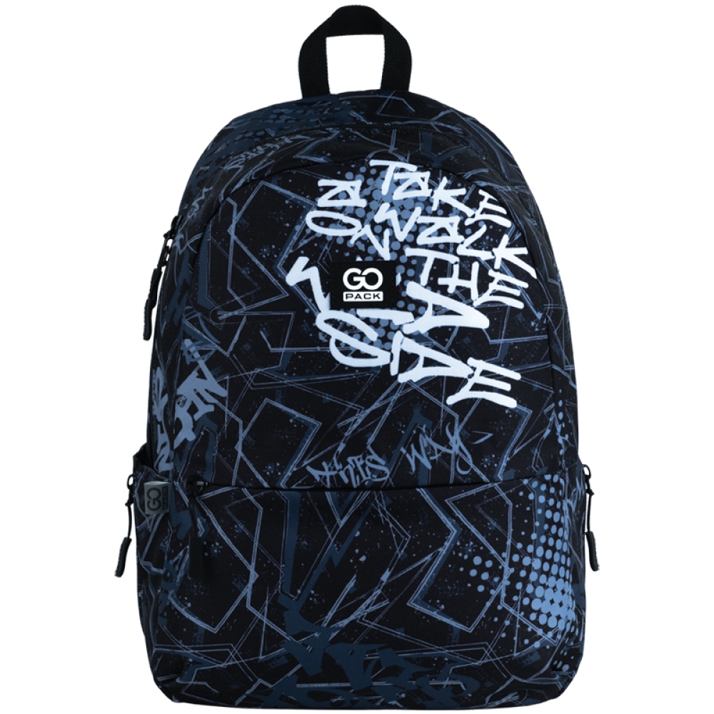 GoPack Education Teens GO25-188M-1 Black Front View