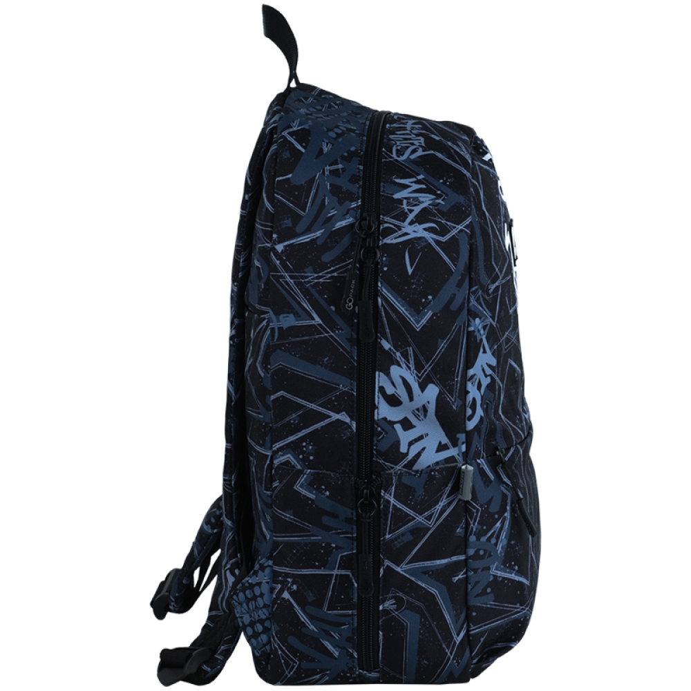 GoPack Education Teens GO25-188M-1 Black Side and Back View