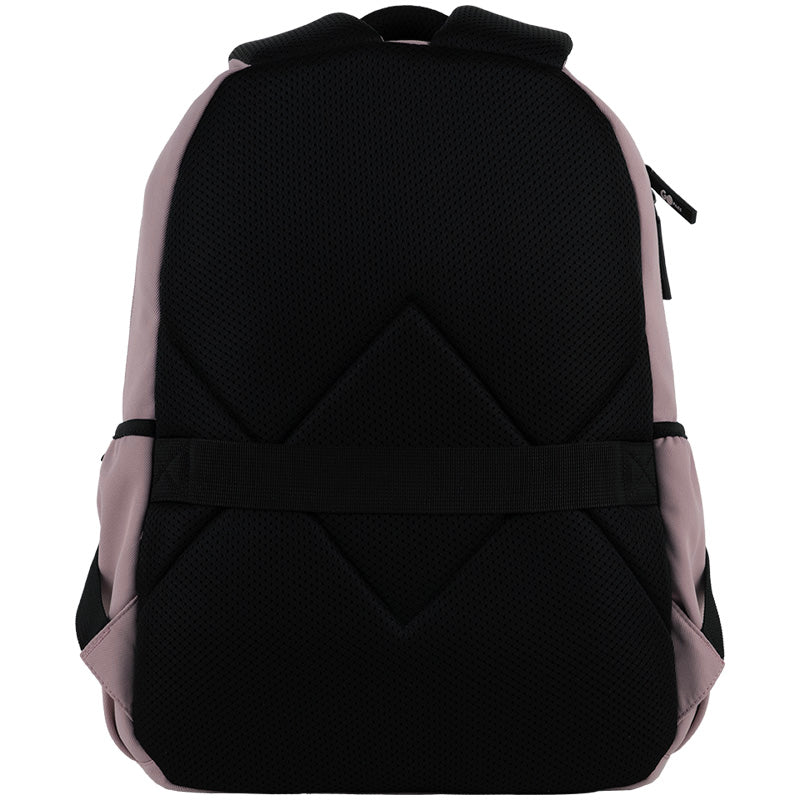 GoPack Pink 21L Laptop Backpack worn and fitted view