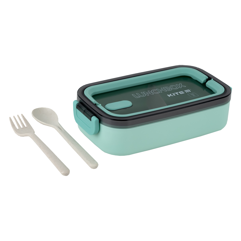 Green Kite K23-182-2 lunchbox open with food