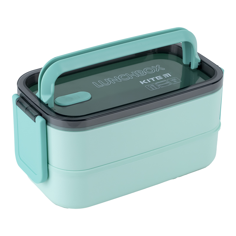 Kite K23-183-2 closed green lunchbox side view