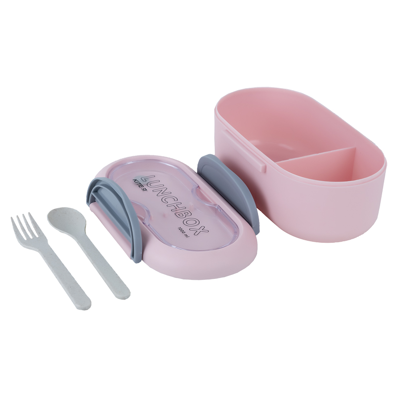 Lunchbox with Divider Kite K23-185-3 pink top view