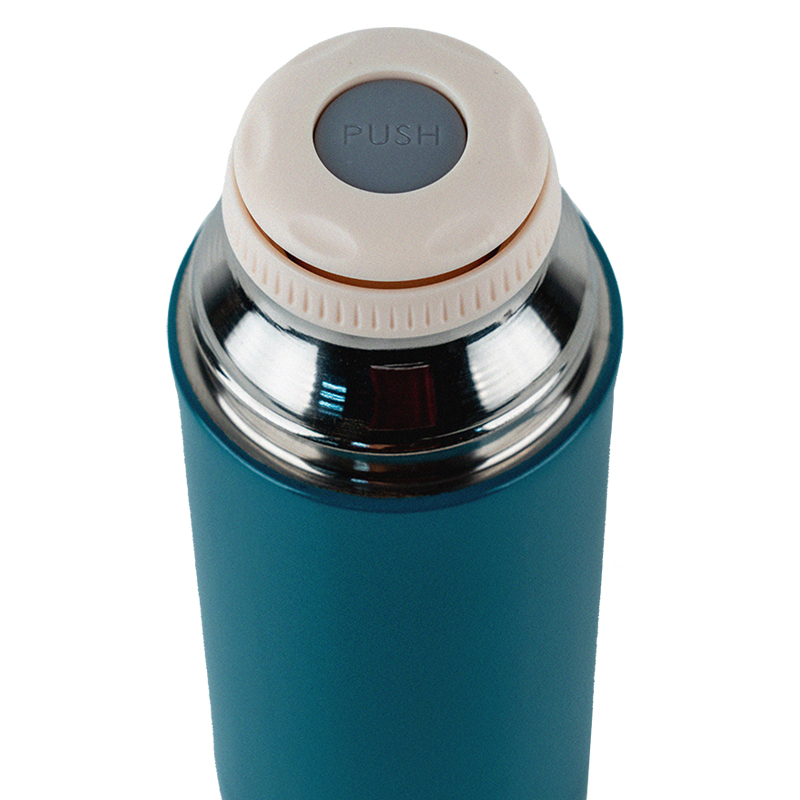 Kite Pearl green thermos lid cup and rubber loop detail