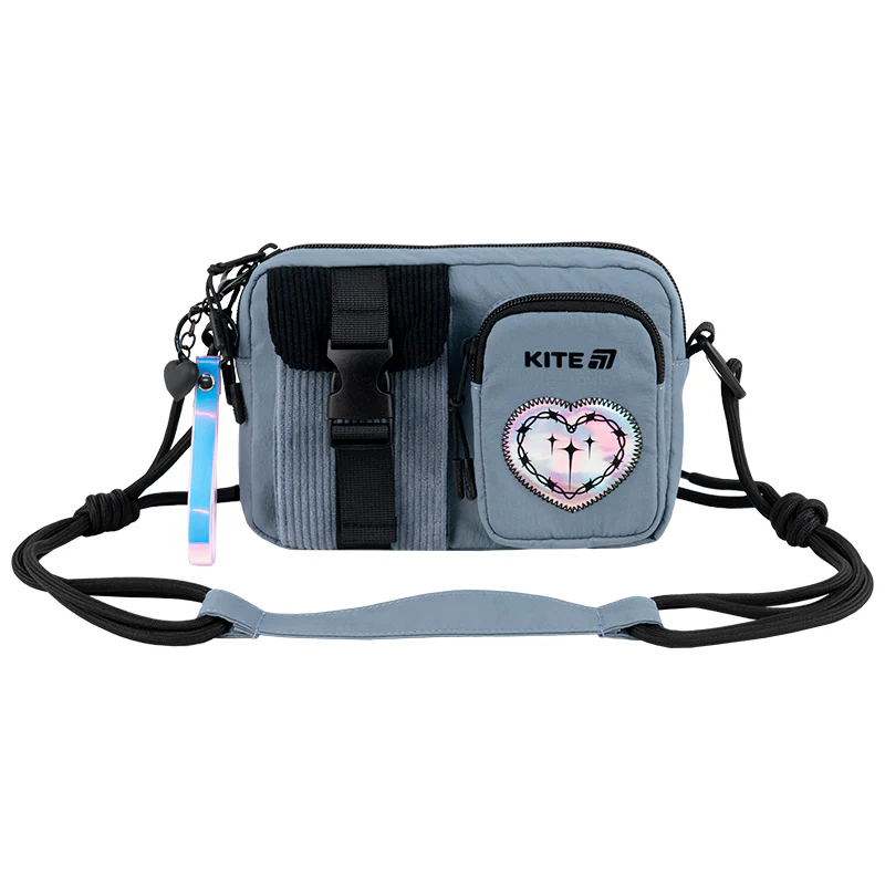 Kite K25-2522-3 Gray crossbody bag front view