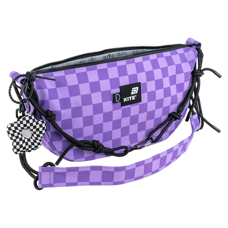 Kite Crossbody Bag K25-2774-2 violet front with paracord