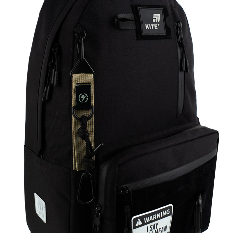 Kite K25-3002-9 Keychain attached to backpack