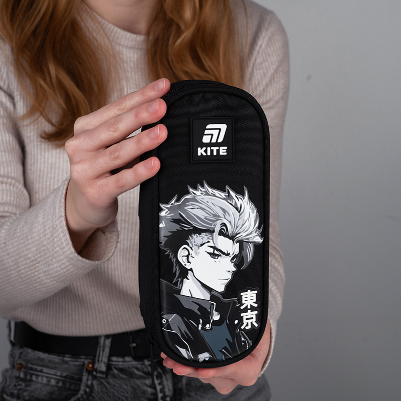 Kite Anime Boy Pencil Case K25-599-12 open view