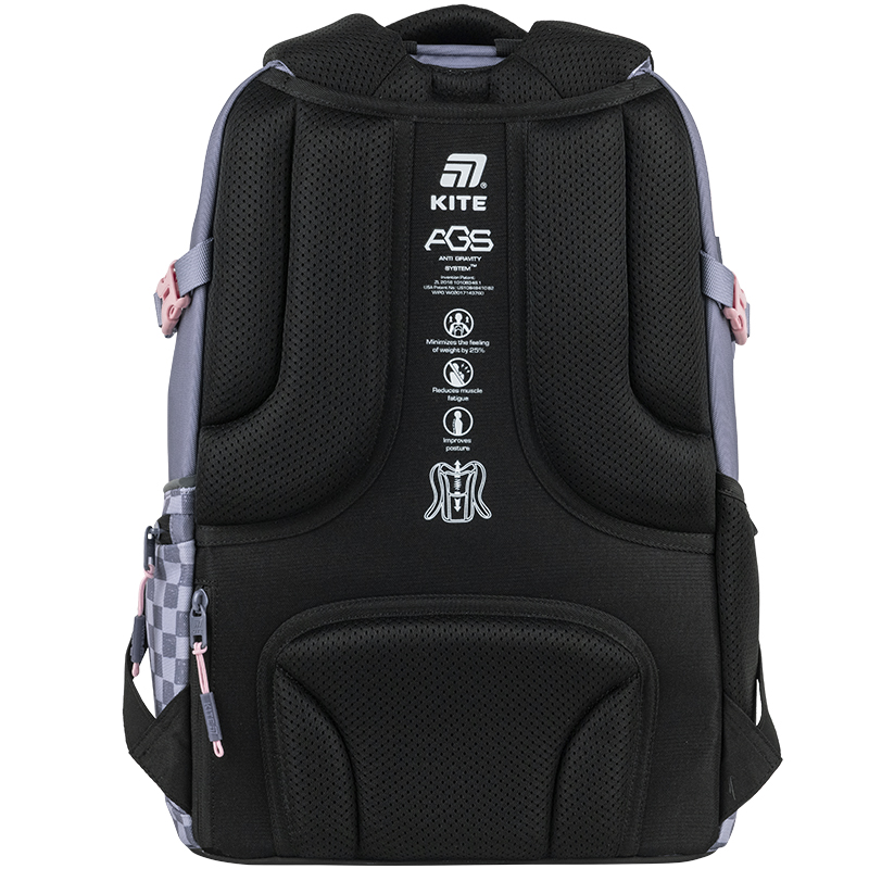 Kite K25-727L-3 Grey Backpack Open View