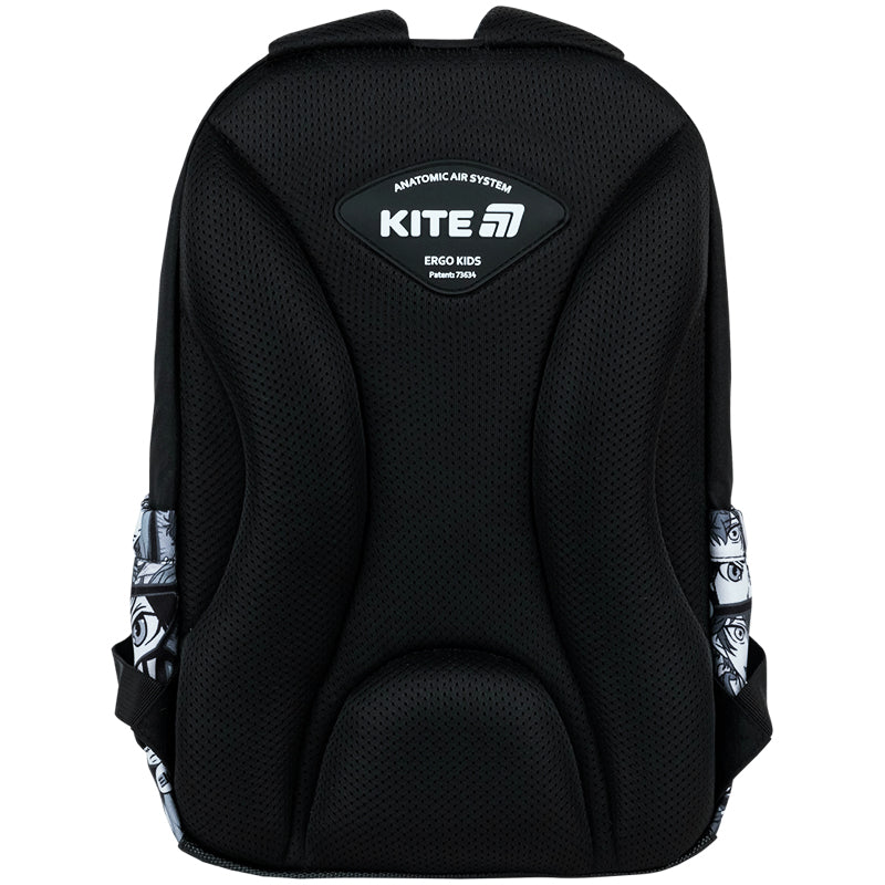 Kite Anime Boy School Backpack worn and fitted view