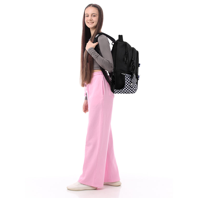Kite Driving Mood Teen Backpack storage and construction details