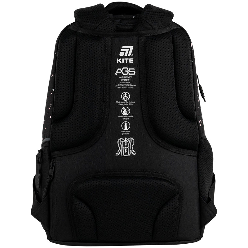 Kite Holographic Teen Backpack worn and fitted view