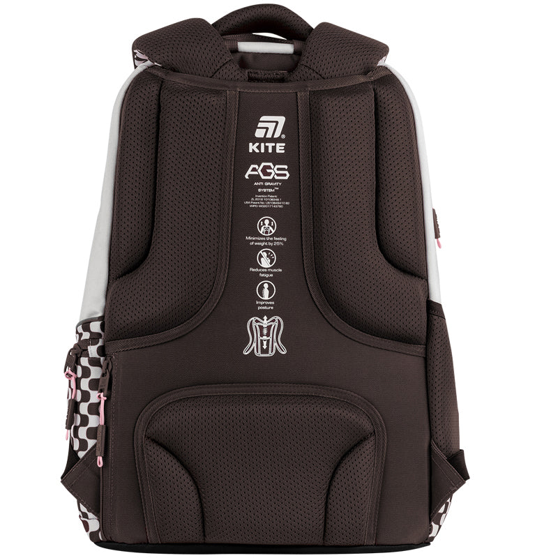 Kite Fancy Teen Backpack worn and fitted view
