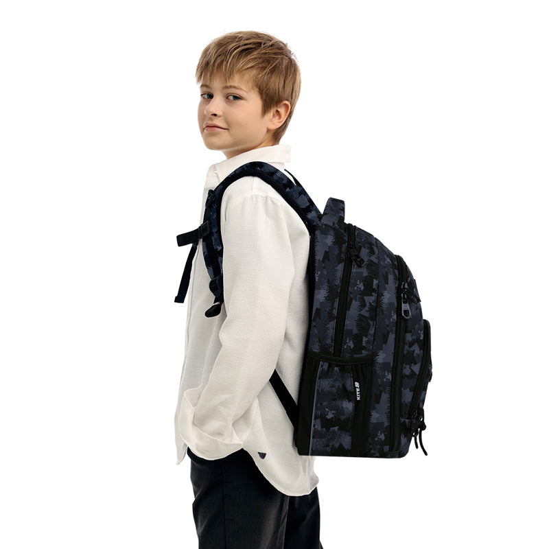 Kite Power Inside Teen Backpack storage and construction details